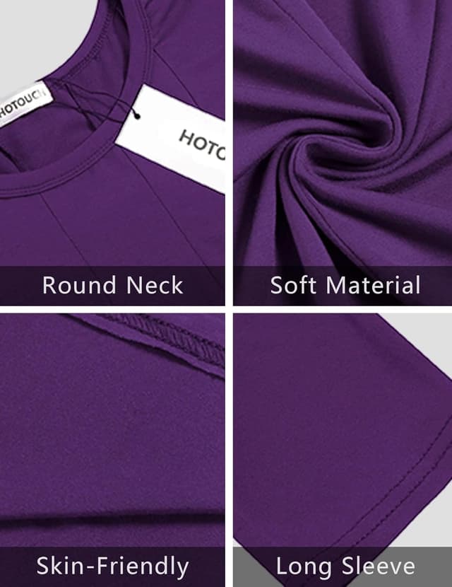 Detalle 2 de HOTOUCH Women’s 3/4 Sleeve A-line & Flare Midi Dress