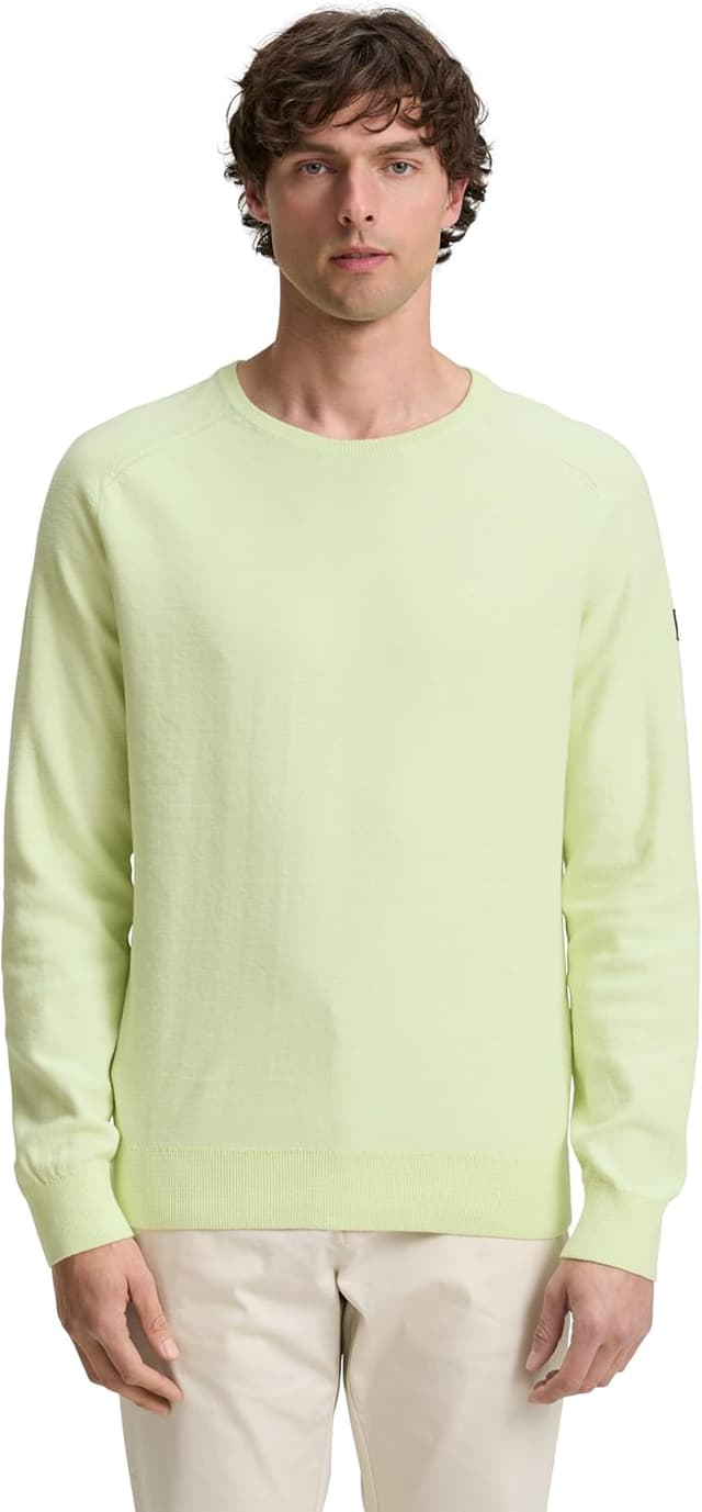 Detalle 2 de TOM TAILOR 1045657 Pullover da uomo in cotone con piccolo logo