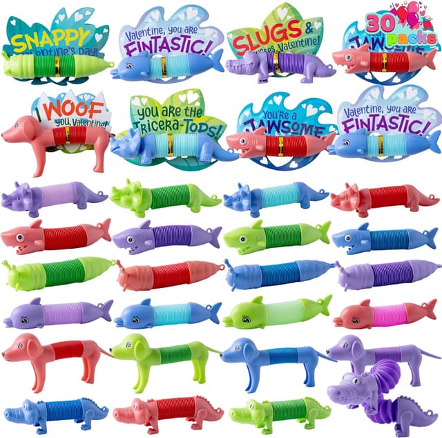 Imagen de JOYIN 30 Pack Valentine Pop Tubes en OfertitasTOP