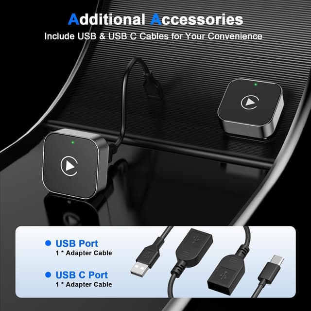 Thumbnail 5 de 2025 Upgraded Wireless CarPlay Adapter for iPhone