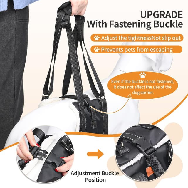 Detalle 2 de BRO Adjustable Dog Lifting Harness (L) with Anti-slip Buckle for Rehab & Weak Rear Legs