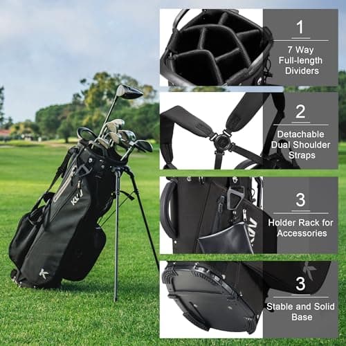 Thumbnail 2 de KVV Lightweight Golf Stand Bag 7-way ⛳