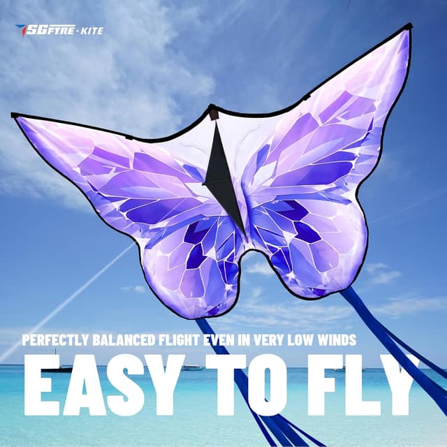 Detalle de SGftre Schmetterlingsdrachen Lila Kristall