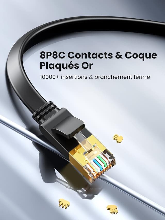 Thumbnail 5 de UGREEN Cat 7 Plat 1M Câble Ethernet