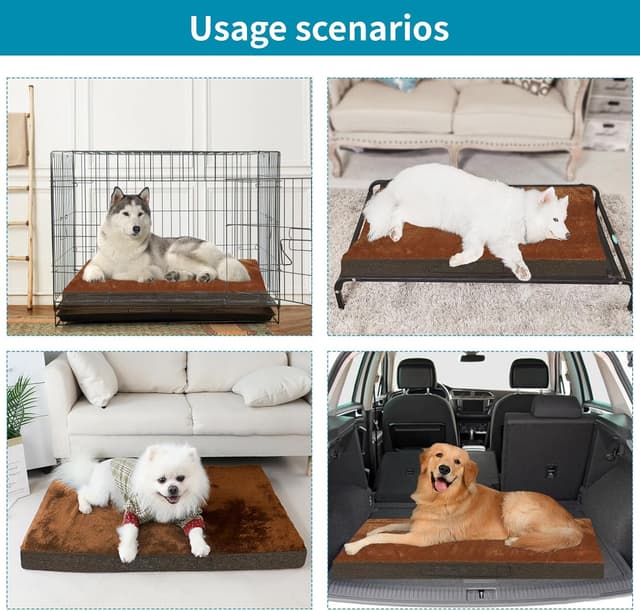 Detalle 1 de Nepfaivy waterproof dog bed 105×70×7.5cm