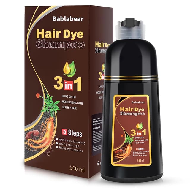 Thumbnail 5 de Bablabear Black Hair Dye Shampoo 500ml 💇♀