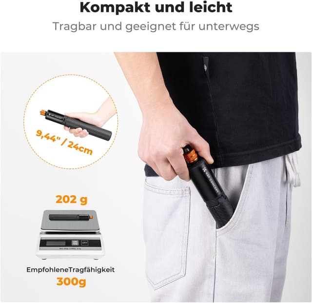 Thumbnail 6 de K&F CONCEPT MS21 Selfie Stick Stativ 120 cm