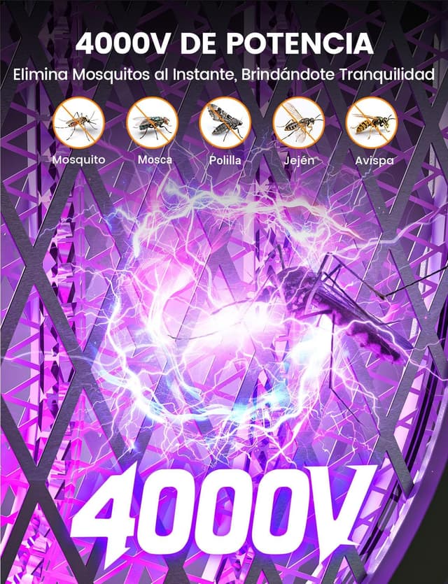 Thumbnail 4 de WOCVRYY Raqueta Eléctrica 4000 V 1800 mAh