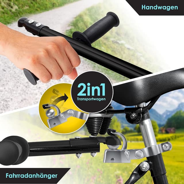 Thumbnail 2 de KESSER Fahrradanhänger 70 Liter Lastenanhänger