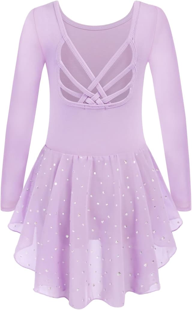 Detalle de Arshiner Robe de ballet manches longues 2-10 ans đ©°