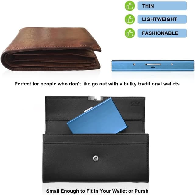 Thumbnail 2 de Vicloon Kartenetui RFID Aluminium 6 Fächer 📇