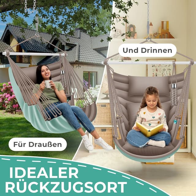 Detalle 2 de KESSER® Haiti Haiti - Silla Colgante 150 kg, UV, Water-Resistant𝗲