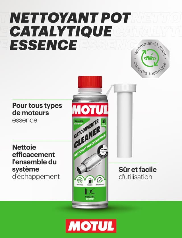 Detalle 2 de MOTUL Nettoyant pot catalytique Essence – Additif carburant 300 ml