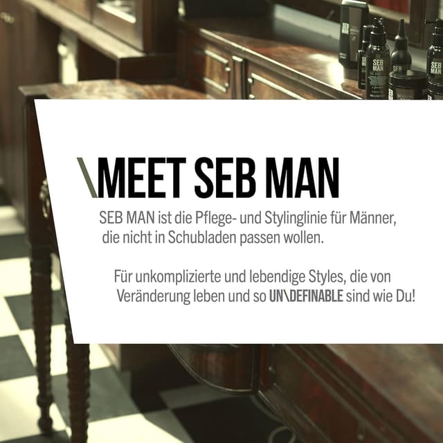 Detalle de SEB MAN THE COOLER Leave-in Hair Tonic mit Guarana-Extrakt (100 ml) – Kopfhaut-Tonikum für frische Textur