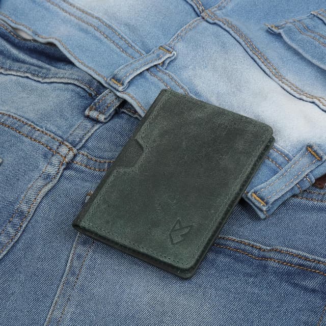 Thumbnail 6 de FOXHACKLE full-grain leather credit card wallet (RFID blocking) – slim bifold card holder