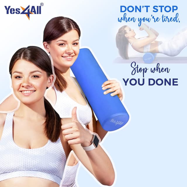 Detalle de Yes4All Rullo in schiuma EVA rigido per schiena e esercizi tondi (30/45/60/90 cm)