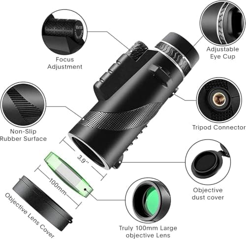Thumbnail 1 de Monocular-Telescope 80x100 High Powered Monoculars