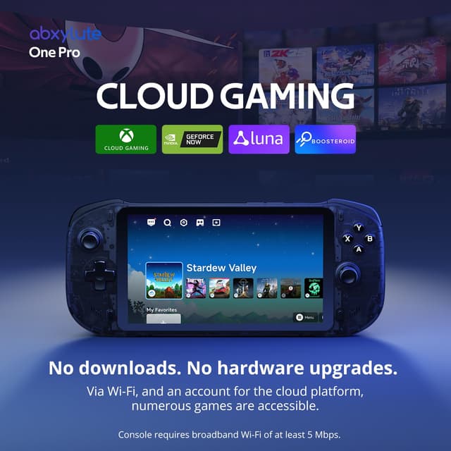 Detalle 2 de OnePro Cloud Handheld Portable Remote Play Gaming Console (7" 1080P Touchscreen, 64G)