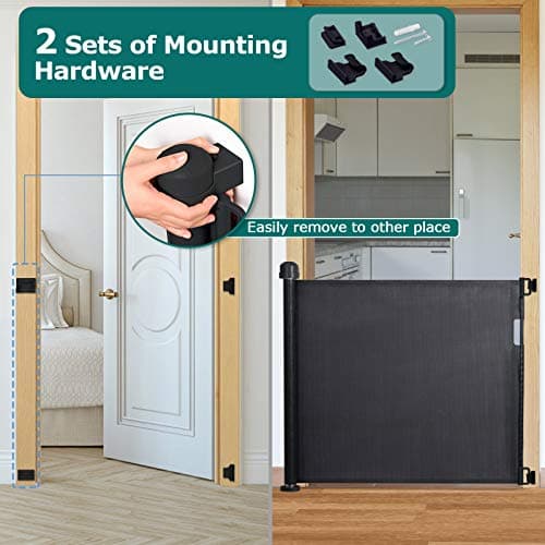 Thumbnail 4 de YOOFOR Barrière d'escalier rétractable 85 cm ⚙