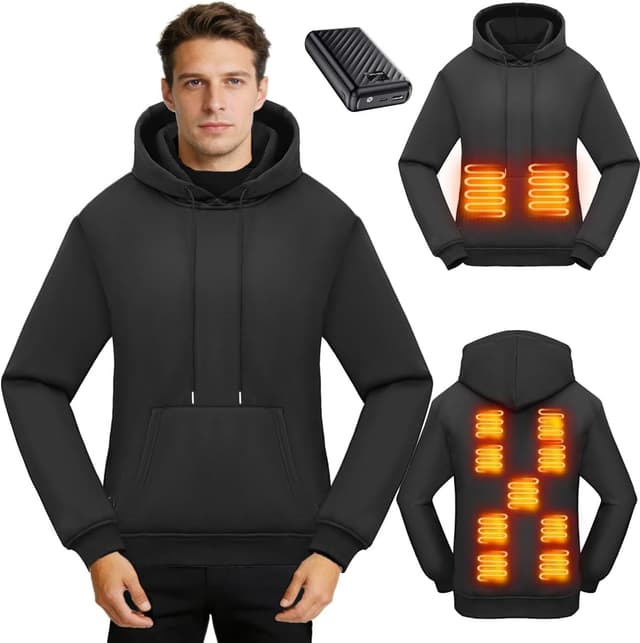 Imagen de Sentasi Felpa Riscaldata con Cappuccio 27000mAh en OfertitasTOP