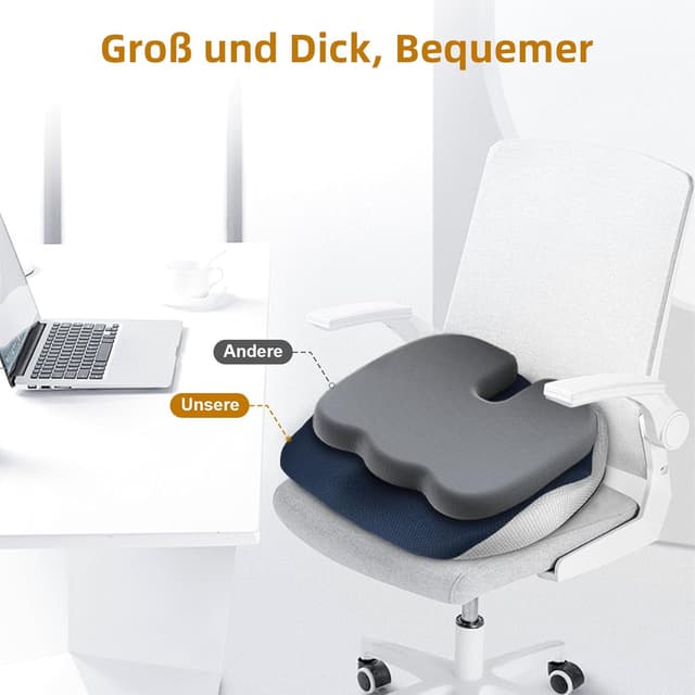 Thumbnail 2 de Fwiull Cuscino Sedile in memory foam per ufficio e auto