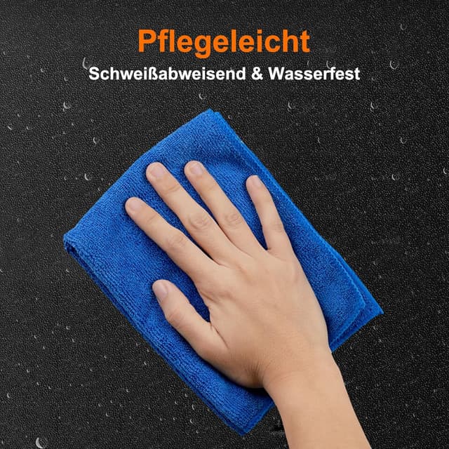 Detalle de Laufbandmatte / Bodenschutzmatte 140×60 cm faltbar aus hochdichtem PVC – Unterlage für Fitnessgeräte