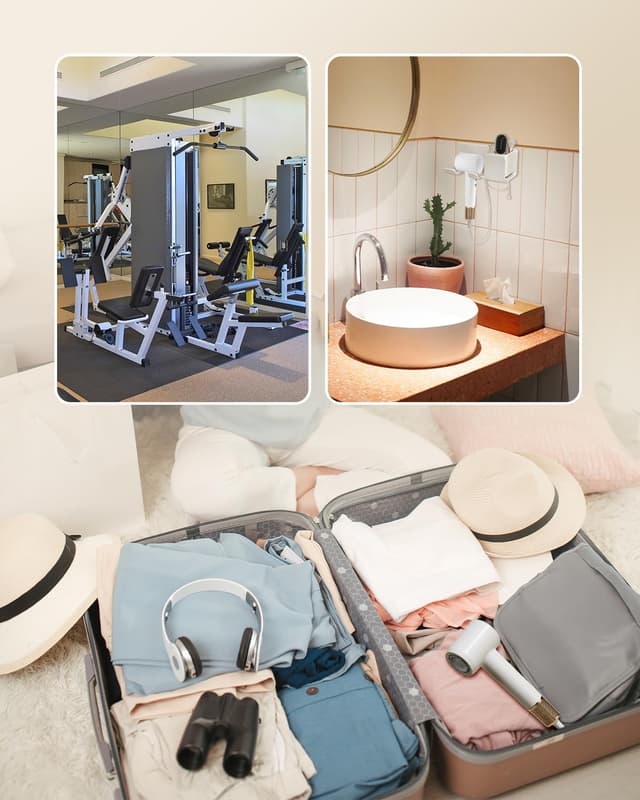 Thumbnail 6 de HEXTEK Ionic Hair Dryer (160,000 RPM) – 500 Million Negative Ions, Lightweight Travel Hairdryer