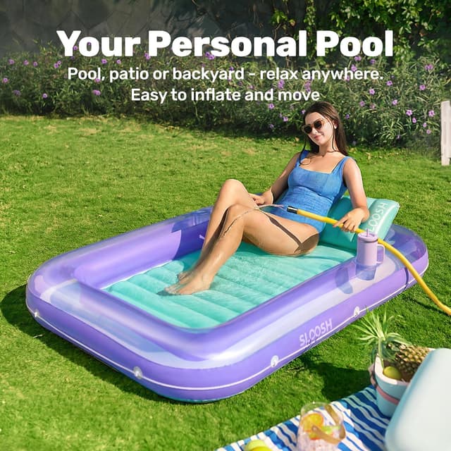 Thumbnail 2 de SLOOSH 70" Inflatable Tanning Pool Lounger
