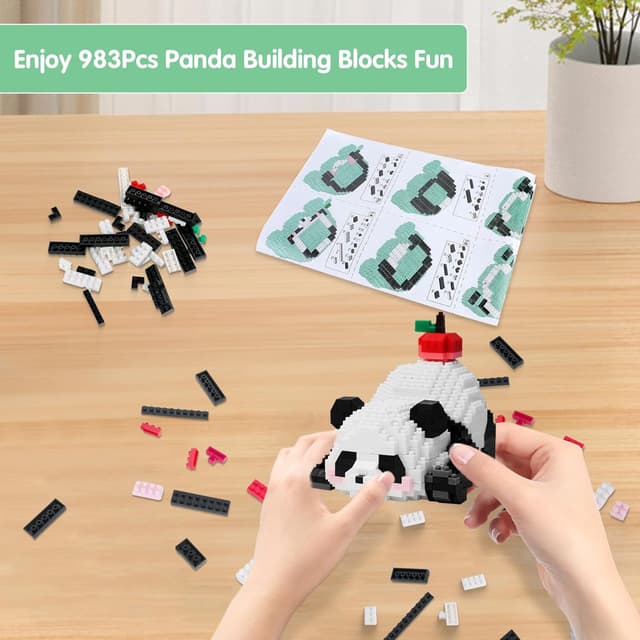 Detalle de Panda Mini Building Blocks set 9+