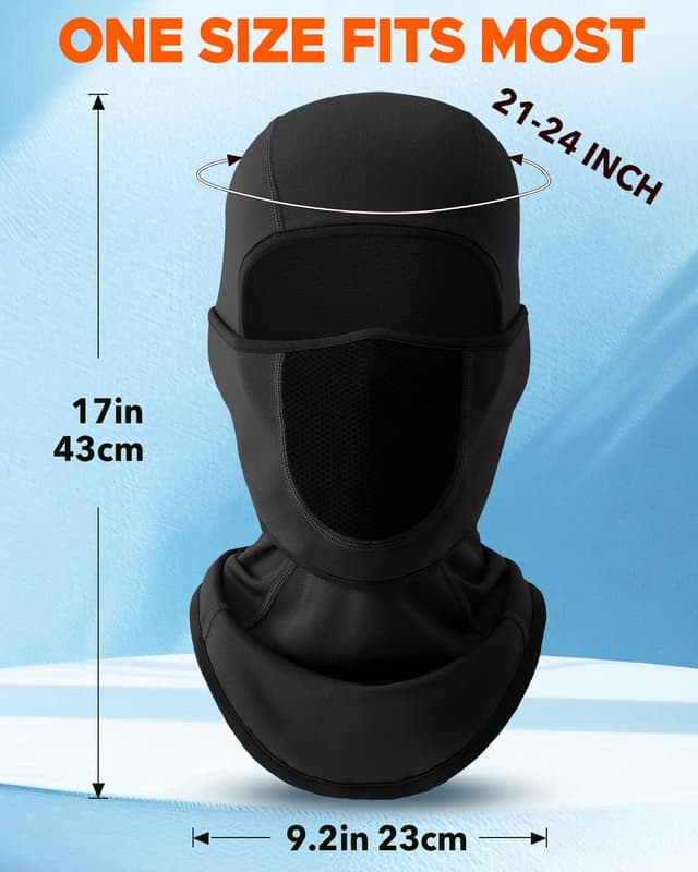 Thumbnail 6 de Balaclava Movable Face Ski Mask 17 x 9.2 in 🧣