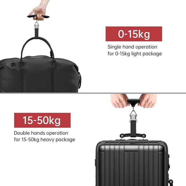 Thumbnail 3 de MYCARBON Pèse Bagages Portable 50 kg Rouge