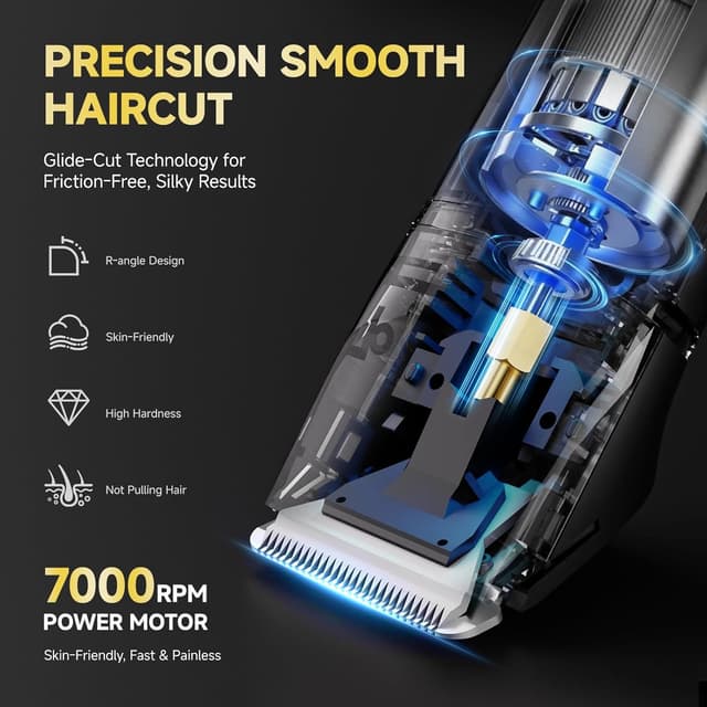 Detalle de Beard Trimmer for Men IPX7 Waterproof Groomer 🪒