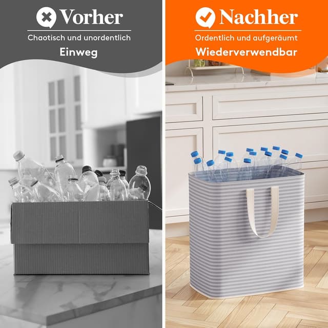 Detalle de Lifewit 100L Wäschekorb (faltbare Wäschebox) mit Griffen, wasserdichter Innenbeschichtung, grau