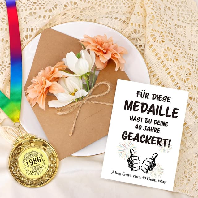 Thumbnail 6 de WenmthG Geburtstagsgeschenk zum 70. mit Medaille und Karte