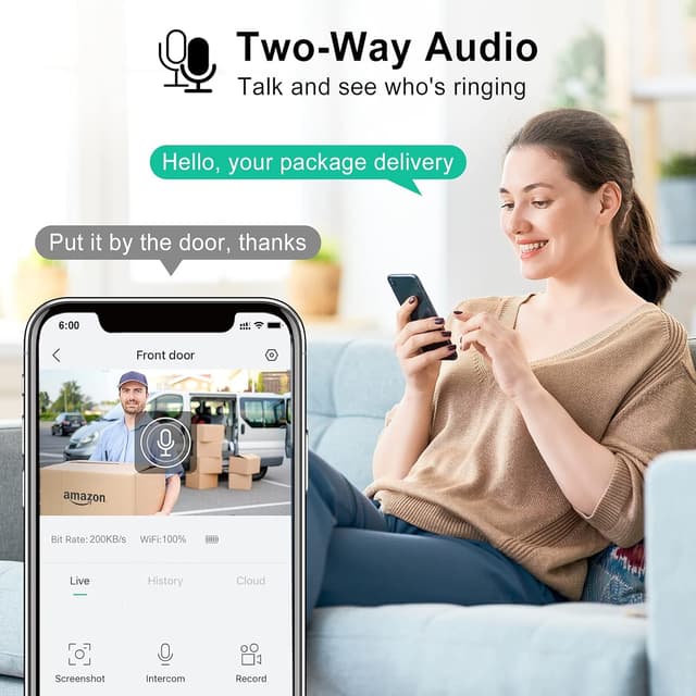 Thumbnail 3 de XTU 2K HD Wireless Video Doorbell with Chime