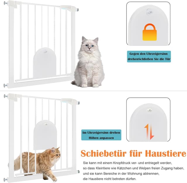 Thumbnail 3 de Aufun Treppenschutzgitter 78 cm 🚪