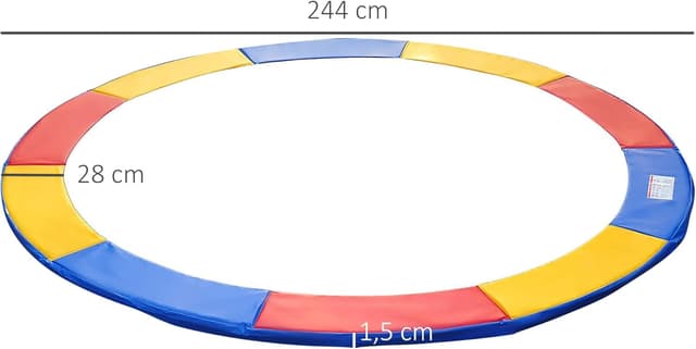 Thumbnail 6 de HOMCOM Cubierta protección acolchada Ø244 cm