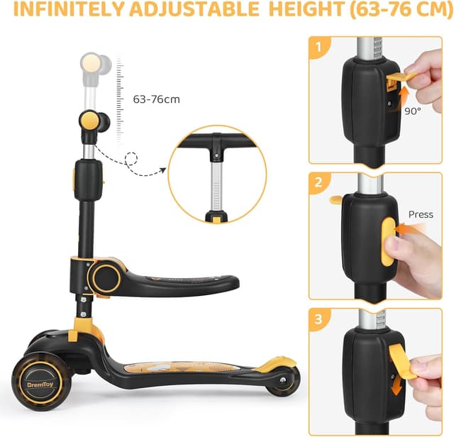 Detalle 2 de BremToy Kinderroller mit Sitz 50 kg Traglast