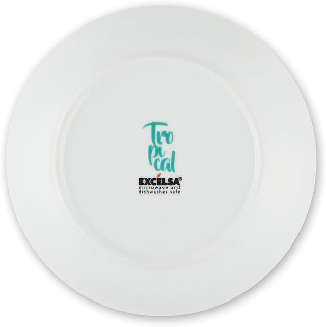 Detalle 2 de Excelsa Tropical🥗 Juego de Vajilla de 18 Piezas Blanca