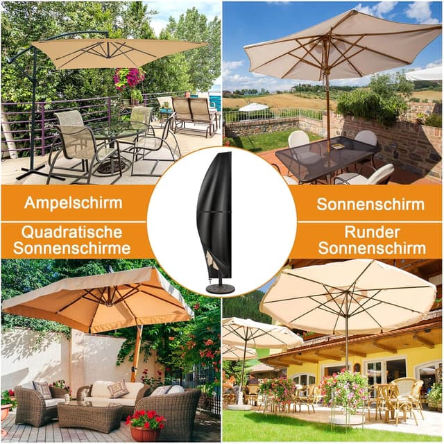 Detalle de Tavaler Ampelschirm Schutzhülle 210 cm