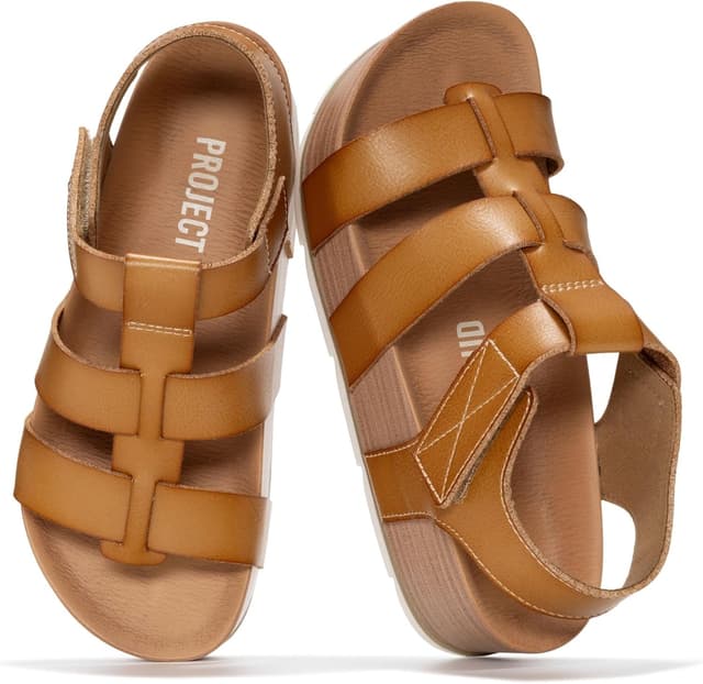 Detalle 2 de Proud Project Cloud Platform Sandals — Strappy Wedges 👡