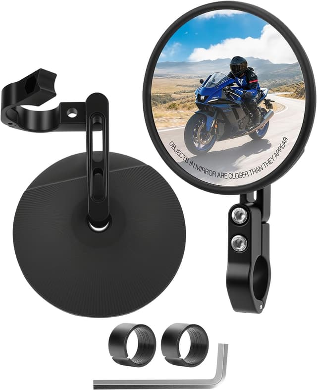 Imagen de SUPAREE E24 Approved 360° Adjustable Motorcycle Mirrors 2-pack 🏍 en OfertitasTOP