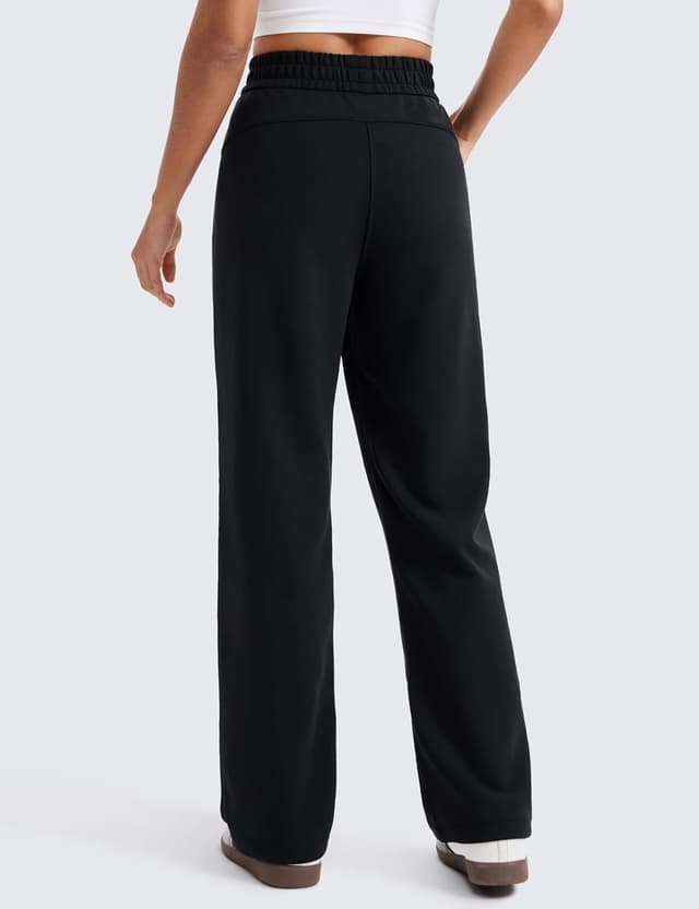 Detalle de CRZ YOGA SoftAura pantaloni da donna a gamba dritta casual con tasche e cintura elastica (71/76/81 cm)