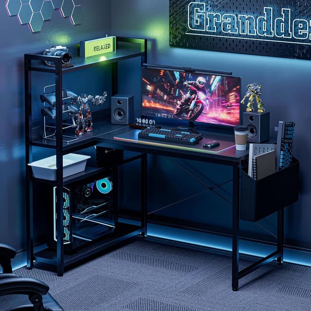 Thumbnail 1 de Grandder L‑Shaped Gaming Desk 100x80