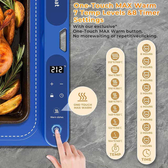 Thumbnail 1 de Warming Mat 32"x15" for Food 🍽️