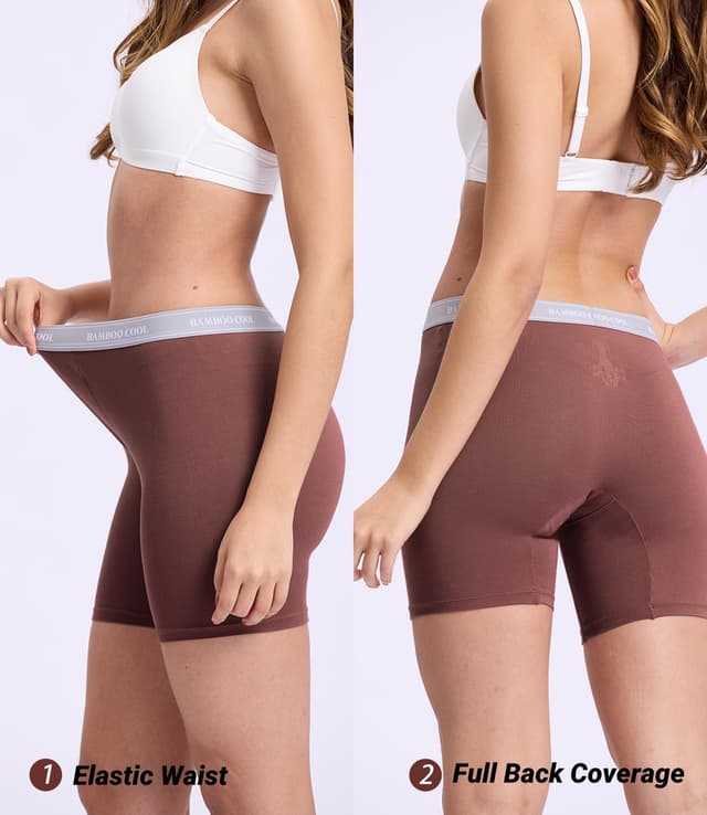 Thumbnail 3 de BAMBOO COOL BoyShorts 5-Pack High Waisted