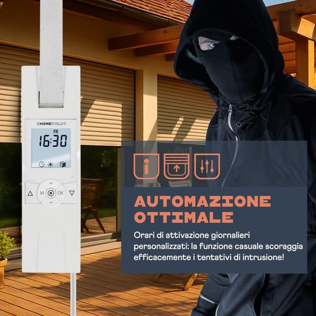Detalle de HOMEPILOT Avvolgitore RolloTron Premium Smart con controllo tapparelle a cinghia, trazione 45 kg