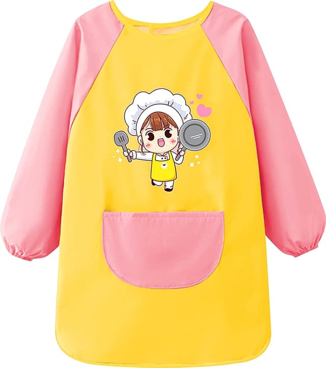 Detalle 2 de MESU Kids Art Smock waterproof long‑sleeve apron 🎨