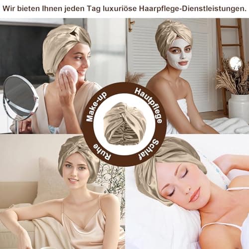 Thumbnail 4 de NEUJUS Seidenhaube zum Schlafen fĂŒr lange Haare đ