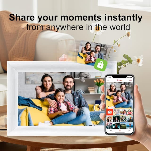 Thumbnail 2 de Frameo 10.1 Inch Smart WiFi Digital Photo Frame